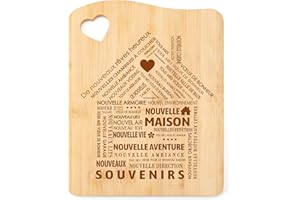 Welsky Cadeau Cremaillere Maison, Cadeau Cremaillere Planche a Decouper, Idée Cadeaux Crémaillère pour Femme Amie Mere Soeur Client Collegue, Planche a Decouper en Bois