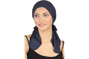 Deresina Headwear Chemo Head Scarf for Women, Pre-Tied Bandana for Hair Loss, Soft Bamboo Breathable Turban for Ladies, Heat-Regulating Hair Bonnet, Tichel Skull Cap for Chemotherapie Patients