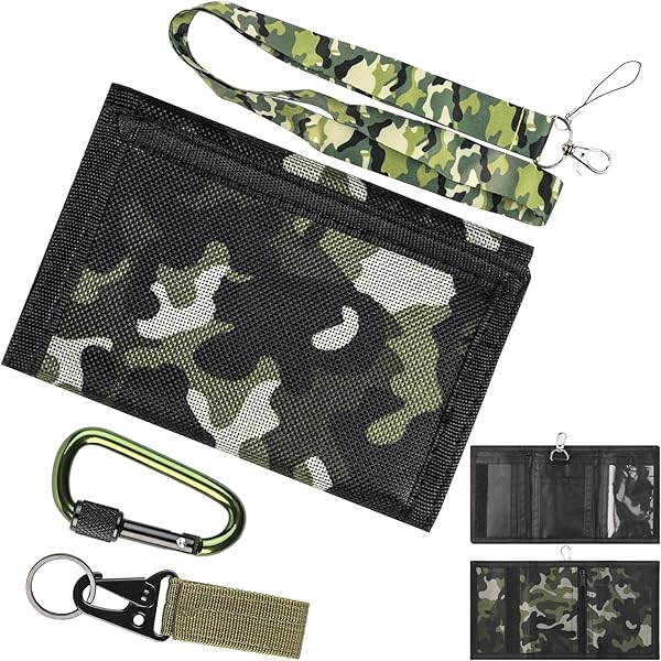 Portamonete Ragazzi Portafoglio Mimetico Trifold Per Bambini