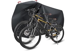 FAIREACH Funda Bicicleta Exterior Impermeable, Cubierta Bicicleta con Tejido 210D Premium, contra Lluvia Sol Polvo para Bicicletas de Montaña y Carretera, Funda Bicicleta Plegable con Bolsa de Almacenamiento