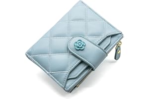 LJCZKA Cartera Mujer Pequeño Piel con Protección RFID, Monedero Mujer Pequeña, Billetera Cartera de Tarjetero y Cremallera para Monedas