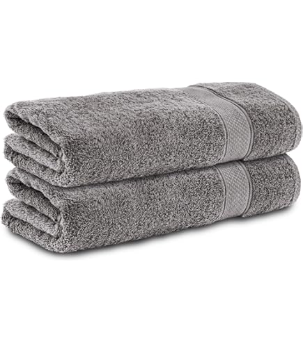 ALCLEAR comfort terry towel set absorbent from 100% Ökotex cotton, terry series in 6 colours and 5 sizes, colour: jeans blue, 2x bath towels 70x140 cm and 2x towels 50x100 cm
