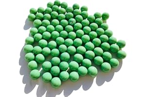 CRYSTAL KING Canicas de cristal verde mate, 16 mm de diámetro, 500 g, bolas decorativas, canicas verdes de colores, bolas decorativas de cristal