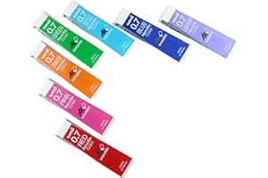 Uni Mine per matita meccanica Nano Dia, 0,7 mm, 7 colori, 20 mine (totale 140 mine), set di gomme Miyabi (uni07-7 colori/Miyabi blu)