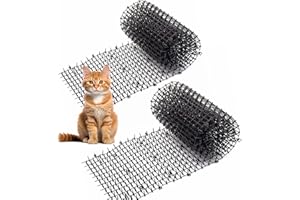 Kyrieval Pinchos Anti Gatos, Antigatos para Jardin, con Puntas para Evitar Que los Animales se acerquen, 200 x 30 cm (2 Unidades)