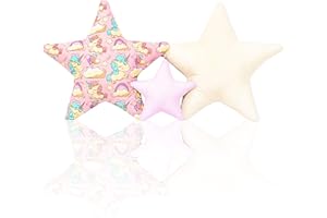 AMILIAN Set di 3 cuscini decorativi a forma di stella, circa 60 cm/28 cm, per cameretta dei bambini, cuscino decorativo con imbottitura per la camera da letto, la cameretta dei bambini
