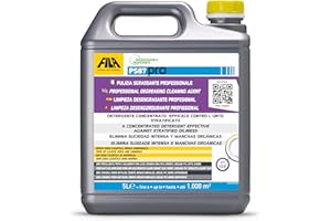 FILA Surface Care Solutions, PS87 PRO, Detergente Sgrassatore per Pulizia Pavimenti, Potere Decerante Smacchiante, Adatto a Gres Porcellanato Effetto Legno, 5L
