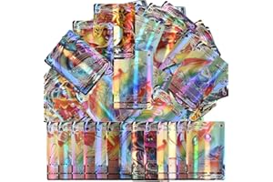 UBIK Cartas VSTAR-VMAX de Coleccionista,100PCS Cartas en Español,Nuevo Cartas Cartas de Alta Potencia, Edición Coleccionista. (billante)