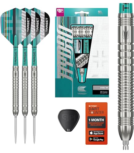 Target Darts Rob Cross Generation 1 Steel Tip Darts, 90% Tungsten