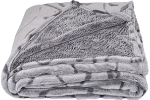 SOCHOW koc flanelowy, ciepły, lekki i super miękki, koc Uragiri, 150 cm x 200 cm, szary