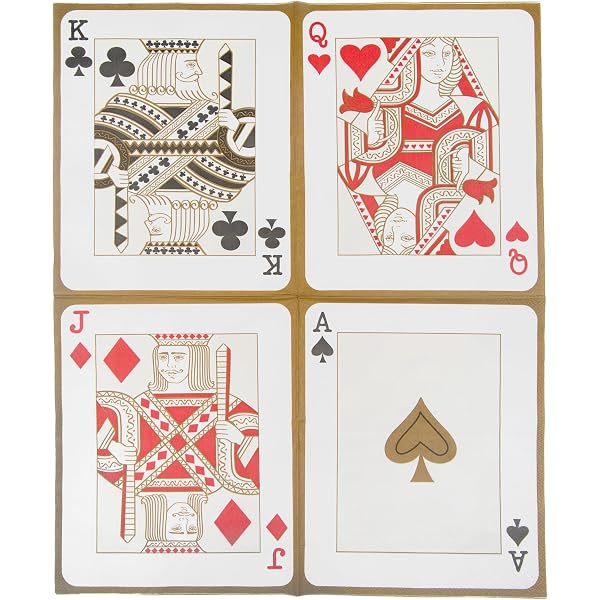 150 Casino-Poker Servietten: 2-lagig, Bunt & Umweltfreundlich – Perfekt Für Partys!