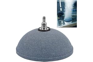 YAMOOCO ENCO Pierre à Bulles d'air Frittée, Pierre de Sable Minérale Frittée, Pierres à Air à Dégagement de Bulles de 6cm pour Aquarium, Aquarium, Étang et Culture Hydroponique, Adaptées à La Trachée de 4 mm