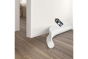 HIZH Draught excluder,Adjustable 36.6" Draft Excluder for Doors,Quick Installation, Soundproofing, Fits Interior/Exterior Doors, Blocks Cold Air & Noise,White