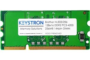 KEYSTRON 256MB DDR2 144pin 16-Bit Speicher Upgrade für Brother Laserdrucker MFC-8950DW, MFC-8950DWT, MFC-9970CDW, MFC9970CDW