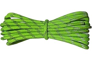 Fabmania® Laces Lacci Rotondi per Stivali - Lacci da 3,5 mm per Lavoro Camminata Escursionismo Trekking Uomo Donna (1 Paio)