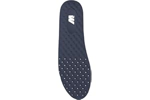 WILD BULL Memory Foam Insoles for Women & Men - Plantar Fasciitis Insoles - Foot and Arch Support Insoles - Memory Foam Shoe Inserts to Make Shoes Fit Tighter - Insoles for Standing All Day (4-5 UK, Black)