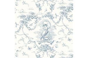 Timeet Samoprzylepna Tapeta Niebieska - Folia Winylowa Wodoszczelna 41 x 300 cm - Obraz Amorek do Mebli, Sypialni, Salonu, Kuchni