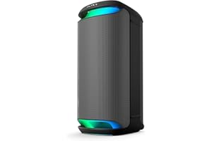 Sony SRS-XV800 - Wireless Party Speaker with Powerful 360° Sound and MEGA BASS - 25 hours Battery Life, Portable, for Indoor and Outdoor, Lighting, Karaoke - Black