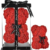 Rosen Teddybär RosenBär Geschenke für Mama frauentag rosenteddy Mädchen Geschenke Jahrestag Mutter Geschenke ewige rose…