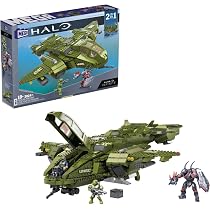 Mega Construx Halo HHC35 - Set di 2 statuette articolate, 8 cm, contiene 63 pezzi