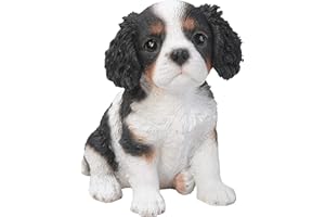 Vivid Arts Statuetta di cucciolo tricolore di King Charles, Pet Pal