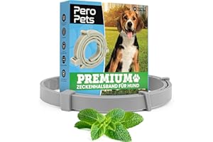 PERO PETS Tick Collar for Dogs & Cats - Collar Against Ticks, Fleas, Mosquitoes, Lice - Tick Collar Flea Collar Waterproof - Effectiveness 8 Months