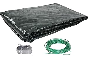 Cubierta de invierno Steinbach, para depósitos ovalados, 550 x 360 cm, sobredimensionado 130 cm, 036340