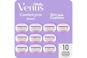 Gillette Venus Comfortglide Breeze Recharges De Lames X10, Pour Femme, 3 Lames Intégrées Pour Un Rasage De Près En Douceur Qui Dure