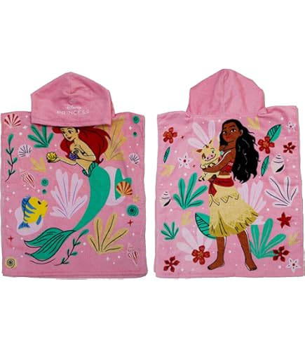 Poncho Asciugamano Per Bambini Frozen - Microfibra Ultra Assorbente 110x55 Cm, Morbido E Asciugatura Rapida - Foto 9