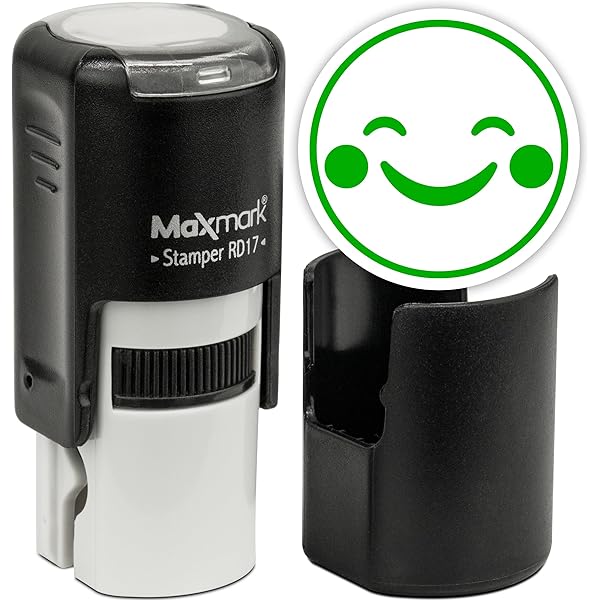 MaxMark Round Teacher Self Inking Stamp - Creative Work