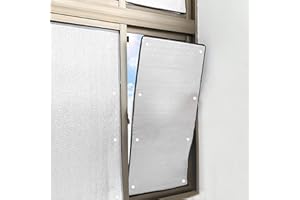 KEFU01 Película de Ventana Reflectante al Calor,Película Aislante de Aluminio Doble de 8mm de Espesor,Película de Protección Solar Anti UV,Película de Privacidad para Ventanas Vidrio (30x200cm/12''x79'')