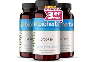 ‎BIOHERBA Lycopin Kapseln – 300 Stück mit 20 mg Lycopin und Vitamin E aus Tomatenextrakt von BIOHERBA PZN 19642793