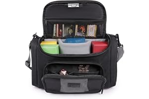 USA Gear MTG Borsa compatta - Custodia per il Trasporto di mazzi MTG con Interno Imbottito e Personalizzabile, adatta a Scatole per Mazzi, Scatole di Booster, Mazzi Yugioh e altro (Solo Borsa)