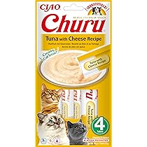 INABA Churu - Kattensnoepjes gemaakt van verschillende soorten gepureerde kip - kattensnacks - traktaties met een zachte & romige textuur - dierenvoeding - 50 tubes x 14g