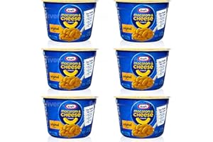 Kraft Mac & Cheese Cups 6-Pack,Original Gourmet Cheese Dinner, Instant Meal On The Go, American Food, Mac and Cheese, Comfort Food - The All American Meal! Brought To You By SMART BUNDLES