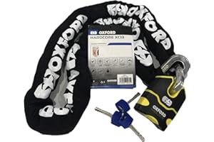 Oxford Hardcore XL High Security Motorbike Chain and Lock - 1.5M