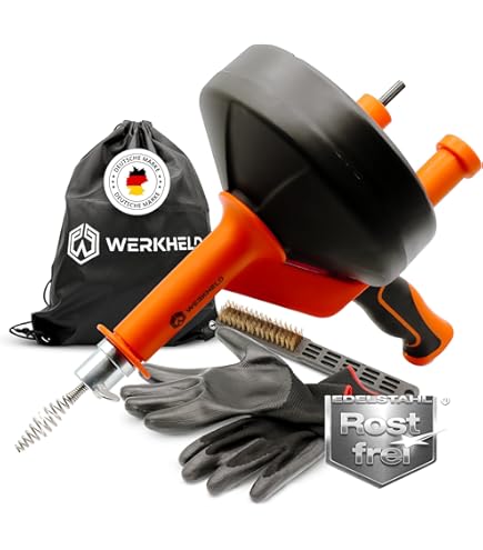 Rohrreinigungsspirale 7,6m - Abflussreiniger Für Verstopfungen Manuell/elektrisch