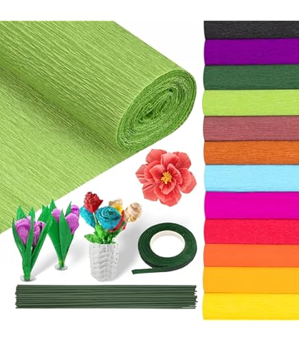 Creativ Company Mini Craft sets crêpe papier bloemencarnaties - voor het maken van prachtige crêpe bloemen Creativ Company Mini Craft sets crêpe papier bloemencarnaties - voor het maken van prachtige crêpe bloemen