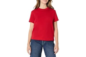 Amazon Essentials (Scelto da Demi) T-Shirt a Girocollo in Cotone, vestibilità Comoda Donna