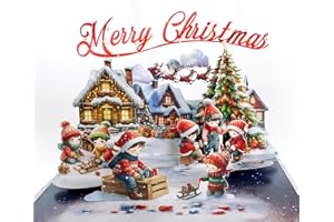 CUT POPUP.COM CUTPOPUP Escena Navideña, Tarjetas Navidad 2024, Tarjetas de Navidad, Tarjetas Navidad 3D, Christmas cards, Xmas Cards (Christmas Scene) US8-CN300ES