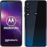 Motorola One Macro (6,2 Inch HD Plus Display, Macro Vision Camera, 64 GB/ 4 GB, Android 9.0, Dual SIM Smartphone), Space Blue
