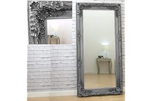 Barcelona Trading GL148 Carved Louis Leaner Mirror Colour: Silver , 180x95x11 cm