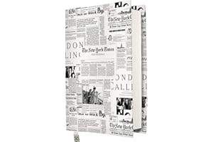 KAPAX Book Sleeve Cover - Hard Books Cover for Paperback, Washable Fabric, Book Protector- Padded, Tablet Pc Case Cover for Adult (Newspaper M)
