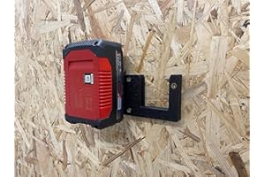 C3E Akku Wandhalterung für Einhell 18V Akkus und Parkside 20V X20V Akkus Akkuhalter Wandmontage (2 Fach)