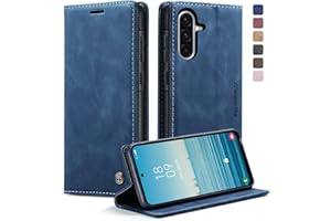 KZB Handyhülle für Samsung Galaxy A56 5G Hülle Premium Leder Klappbar Tasche Flip Case Magnet Kartenfach Standfunktion Klapphülle Schutzhülle für Samsung Galaxy A56 - Blau