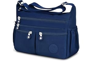 TEUEN Crossbody Bags for Women Large Capacity Nylon Waterproof, Medium Casual Handbags & Shoulder Bags Lightweight Messenger Bag With Multi-Pocket for Travel Shopping Work