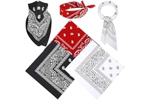 FLZONE FLZONHUT Bandana,3 Pezzi Fazzoletti Testa,Multicolore Bandana Sciarpa Fazzoletti da Taschino Bandana per Capelli Fazzoletto Unisex Fasce Ciclismo Paisley Bandane per Donna,Uomo,Bambini(55 * 55cm)