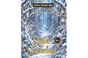 Fantasy Coloring Book Winter Wonderland Vol. 2: Magical Illustrations of Winter Scenes and Landscapes