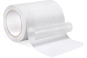 NIBOKEN Cinta Antideslizante Transparente, 15cm x 5m Seguridad Tiras Antideslizante Adhesiva,PEVA Impermeable Texturizada Cinta con Alta Tracción para Escalones, Escaleras, Interiore, Exteriores