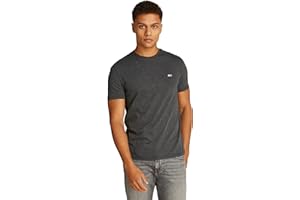 Tommy Jeans T-Shirt Ajusté Manches Courtes Homme Col Ras-du-Cou